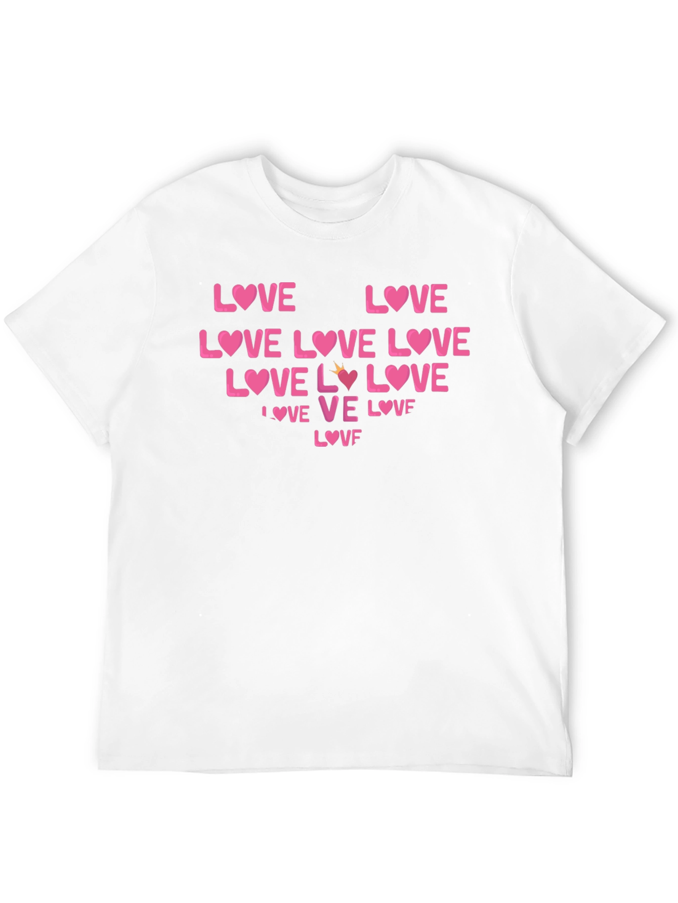 Love Graphic Tee - Heart Valentines Day T-Shirt