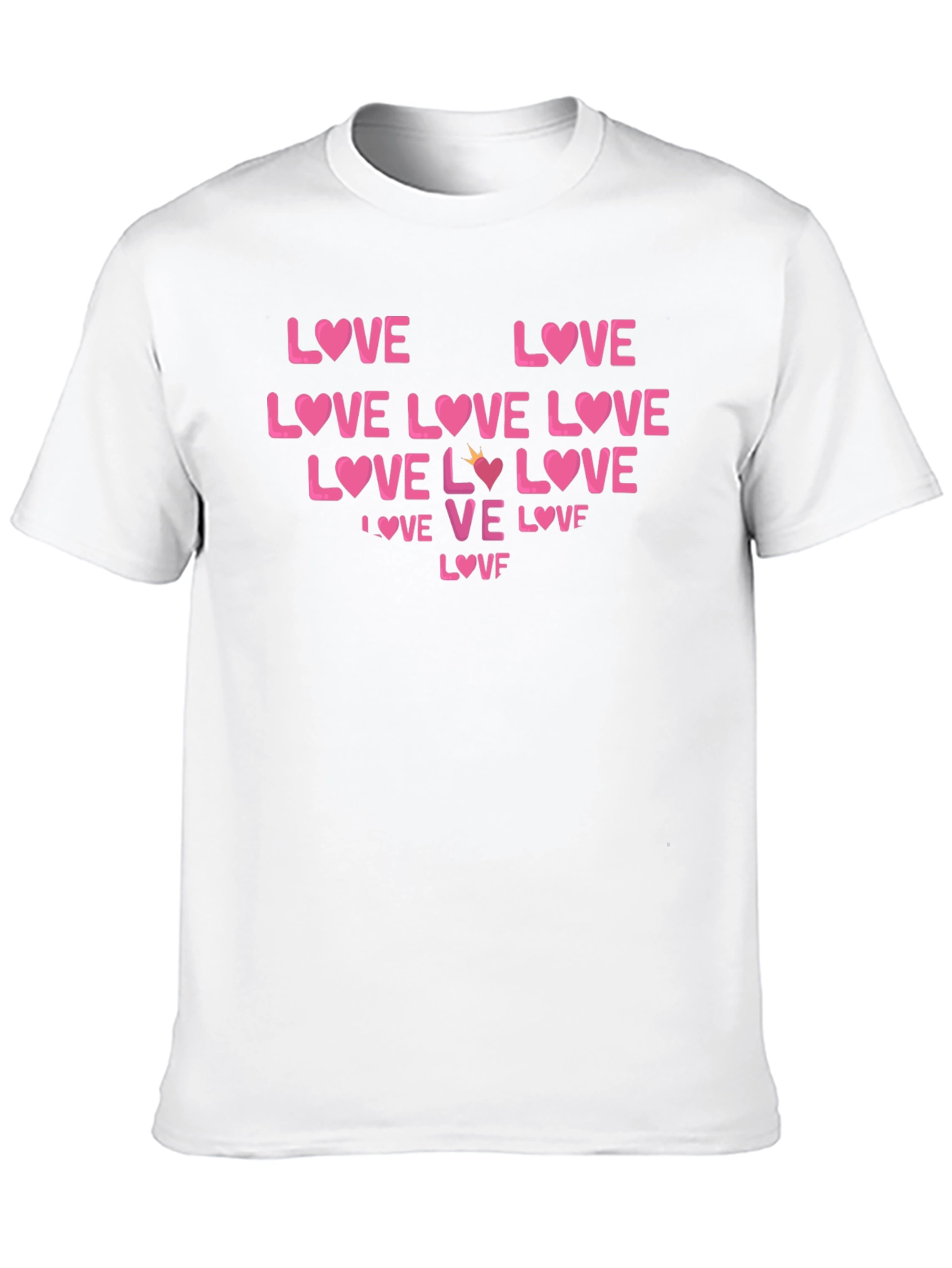 Love Graphic Tee - Heart Valentines Day T-Shirt