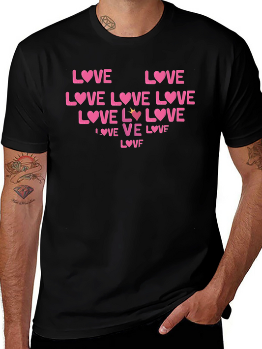 Love Graphic Tee - Heart Valentines Day T-Shirt