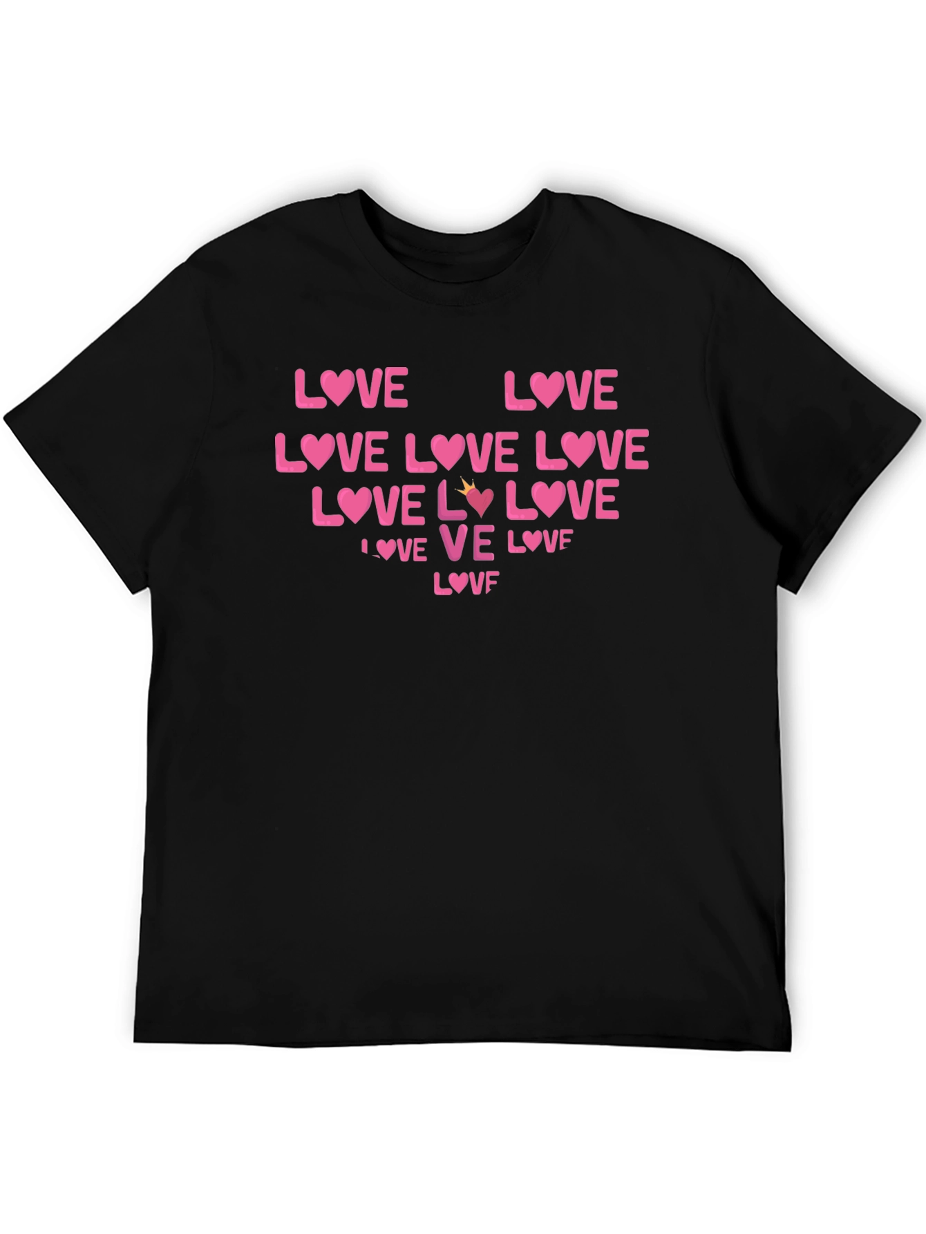 Love Graphic Tee - Heart Valentines Day T-Shirt