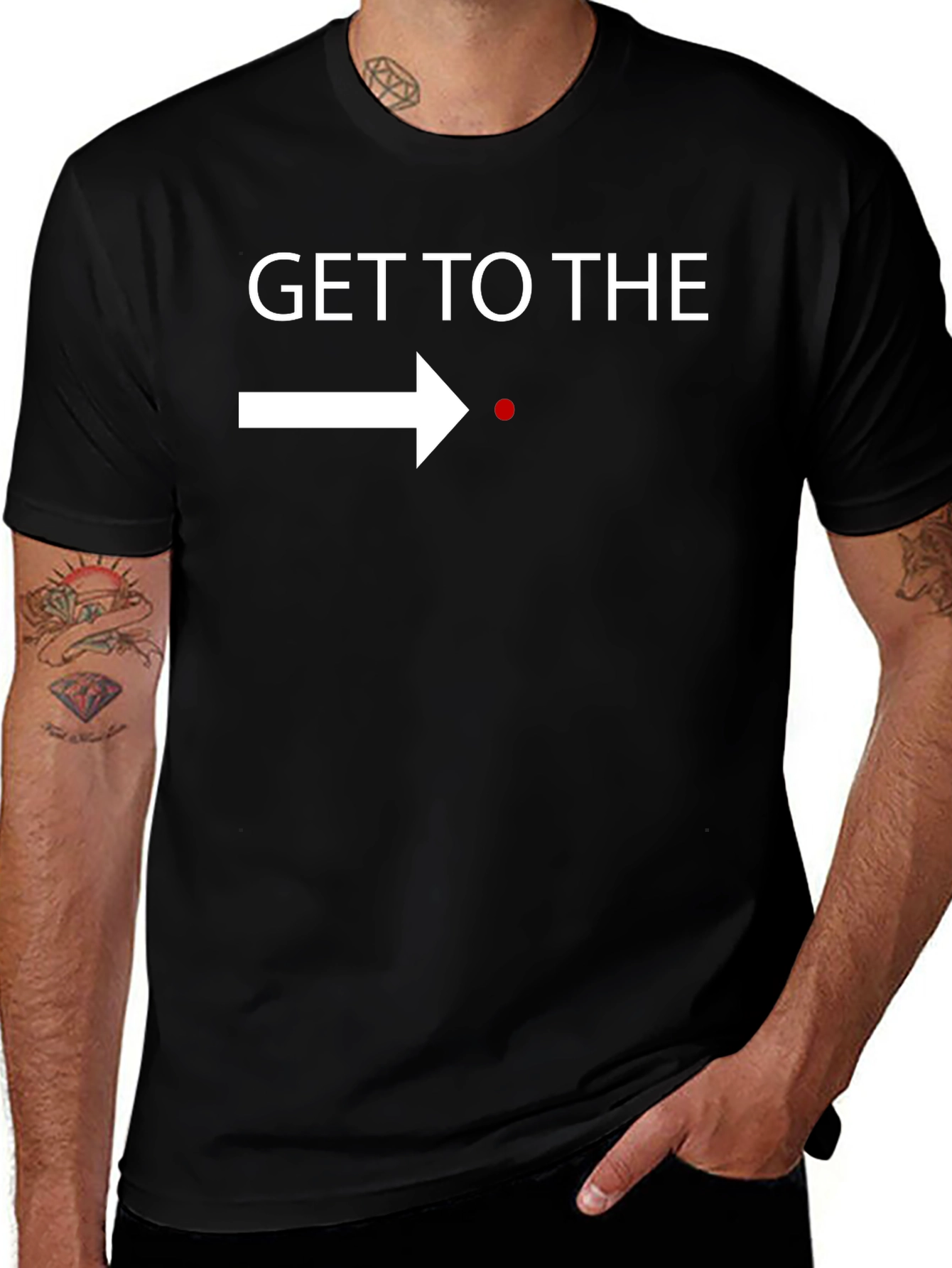 Get to the Point T-Shirt - Black