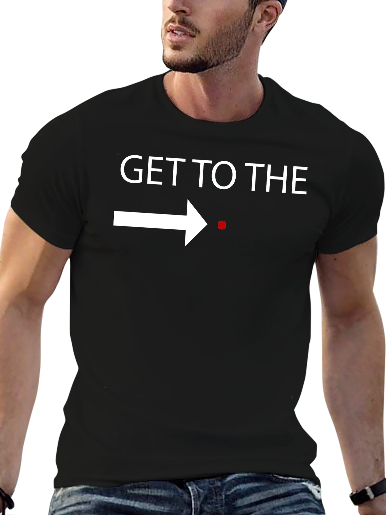 Get to the Point T-Shirt - Black