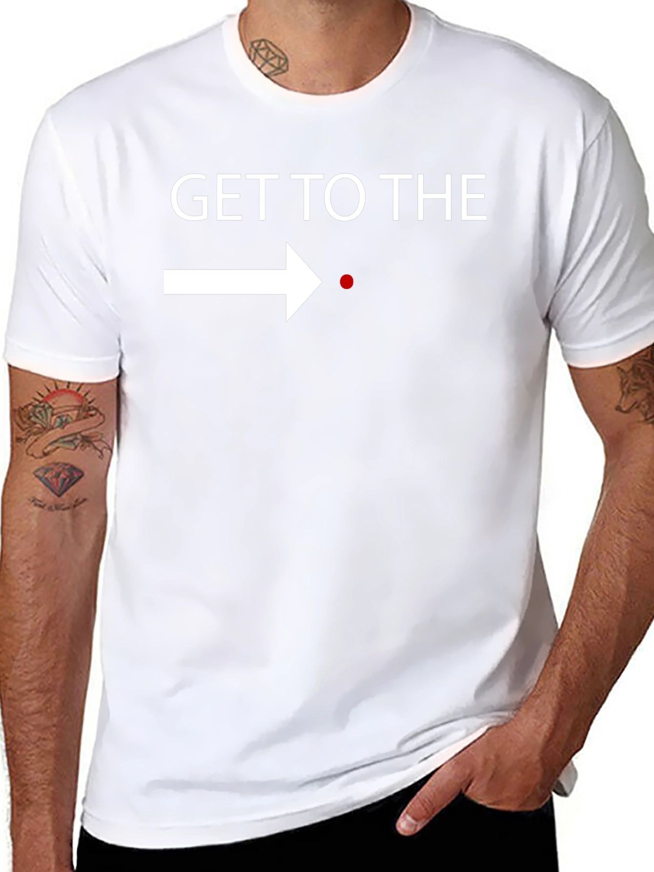 Get to the Point T-Shirt - Black