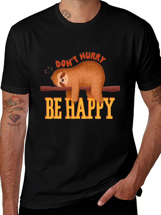 Dont Hurry Be Happy Sloth T-Shirt