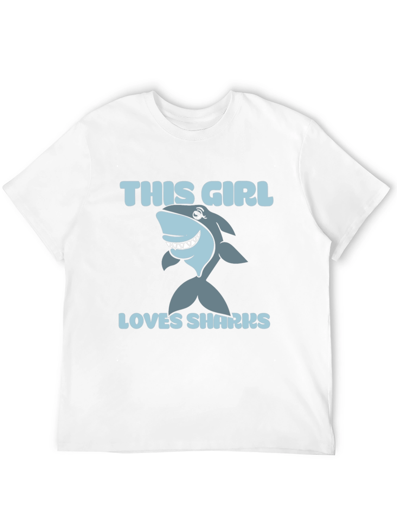 This Girl Loves Sharks - Graphic Tee