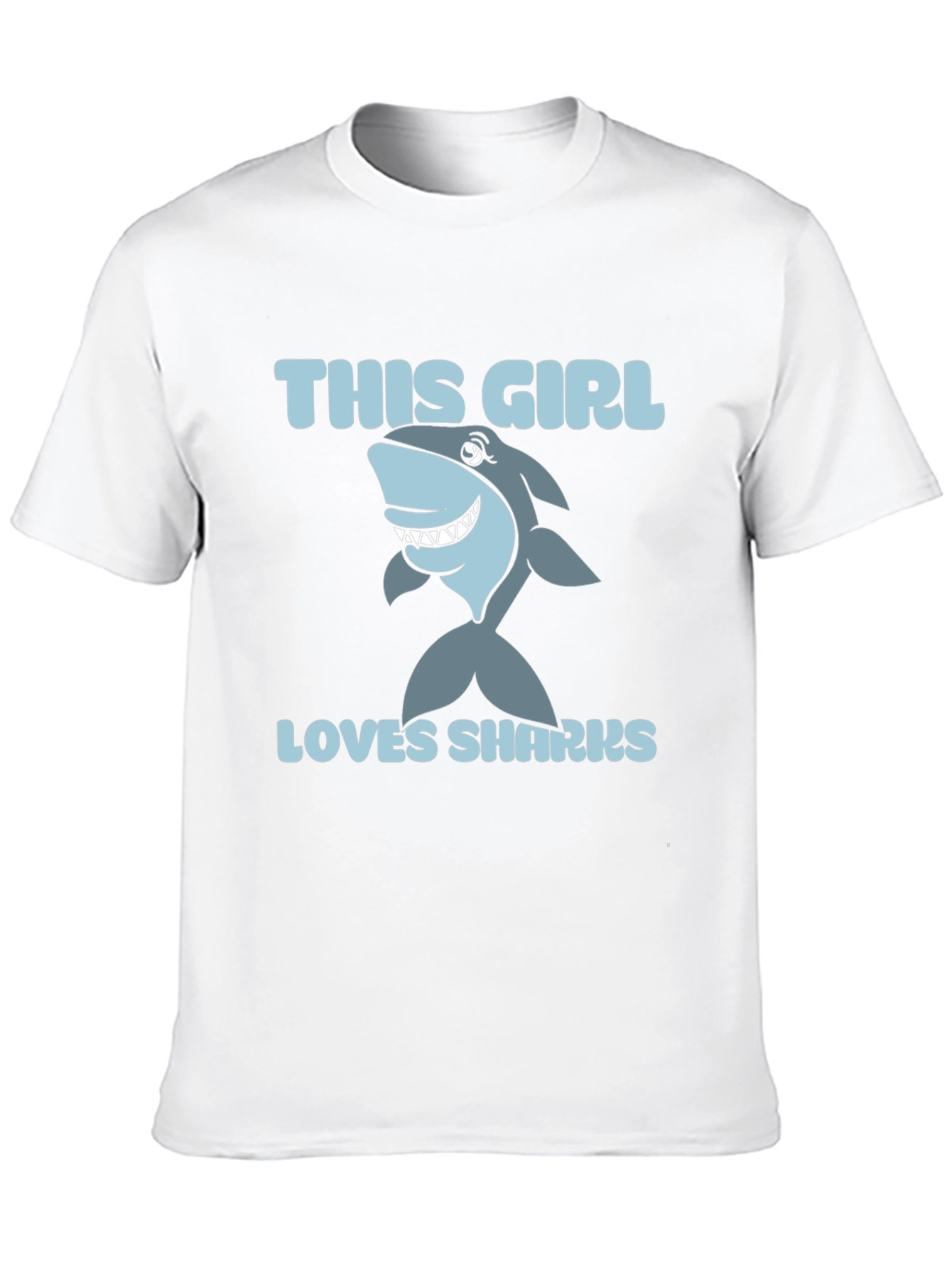 This Girl Loves Sharks - Graphic Tee