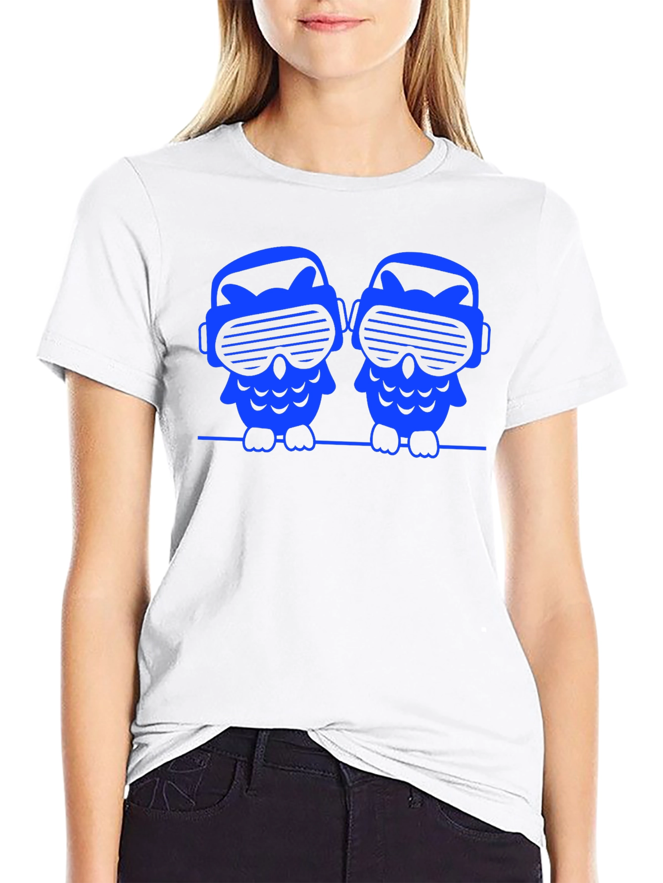Cool Owl VR Gaming Black T-Shirt