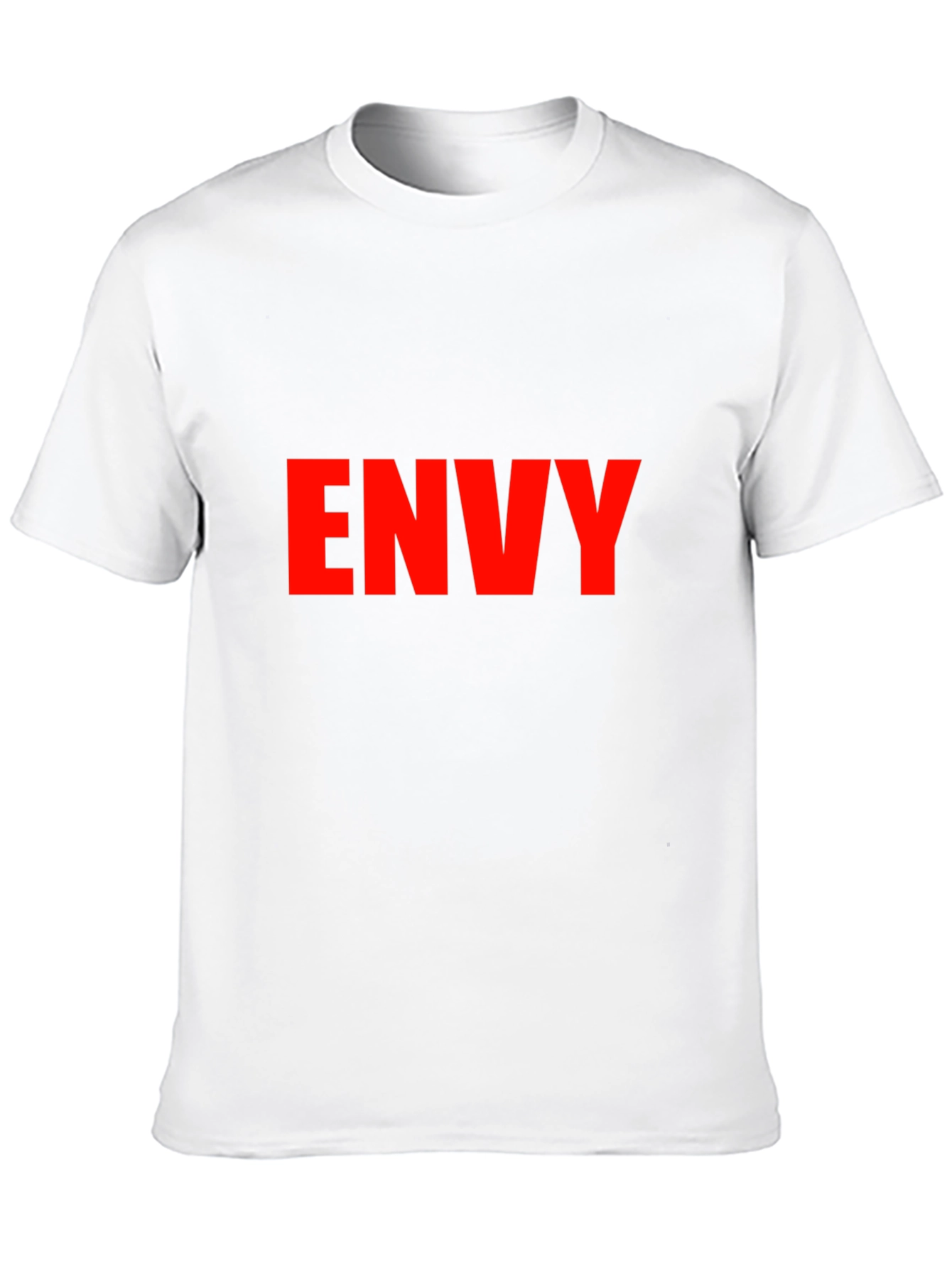 Envy Graphic Tee - Bold Red Text on Black