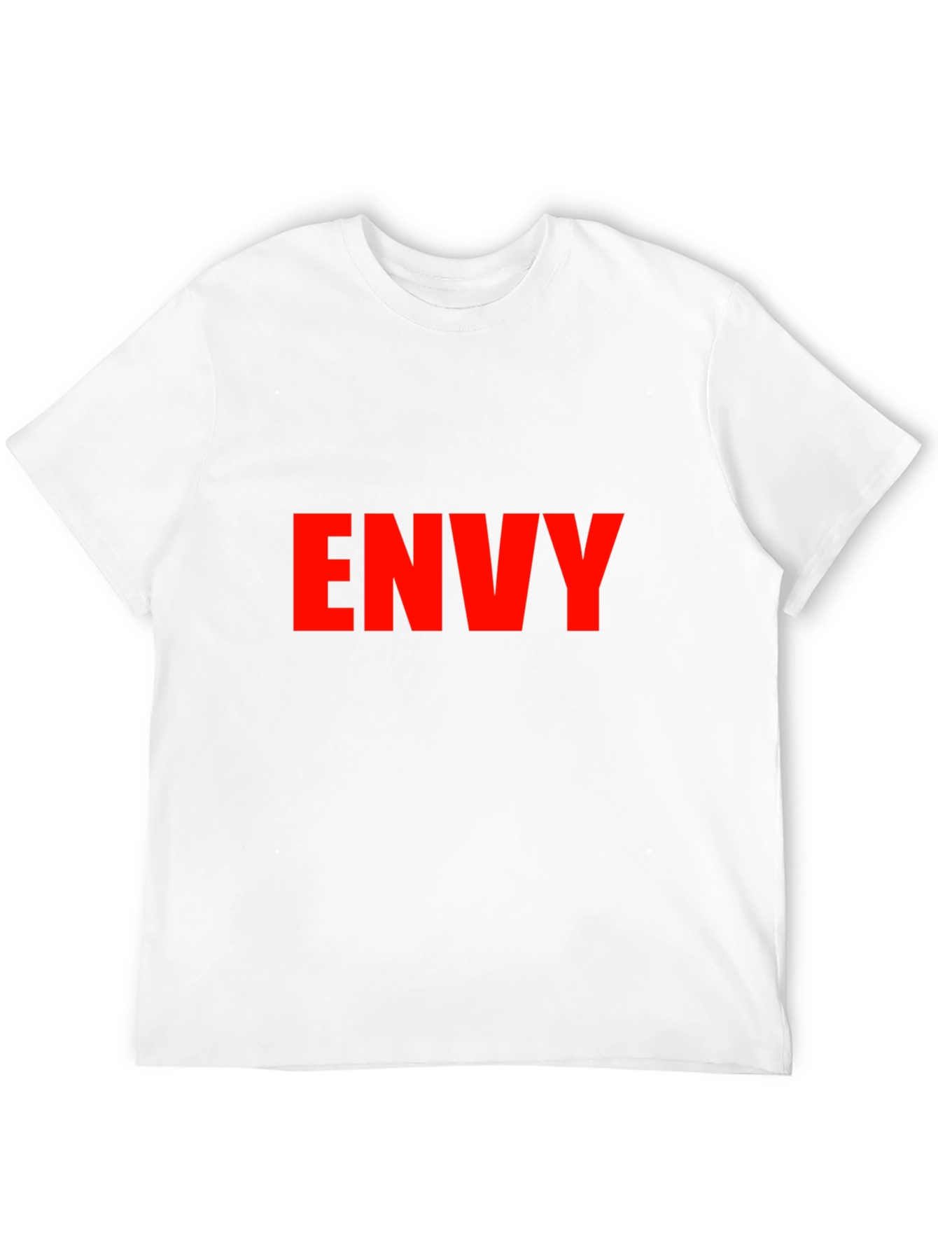 Envy Graphic Tee - Bold Red Text on Black