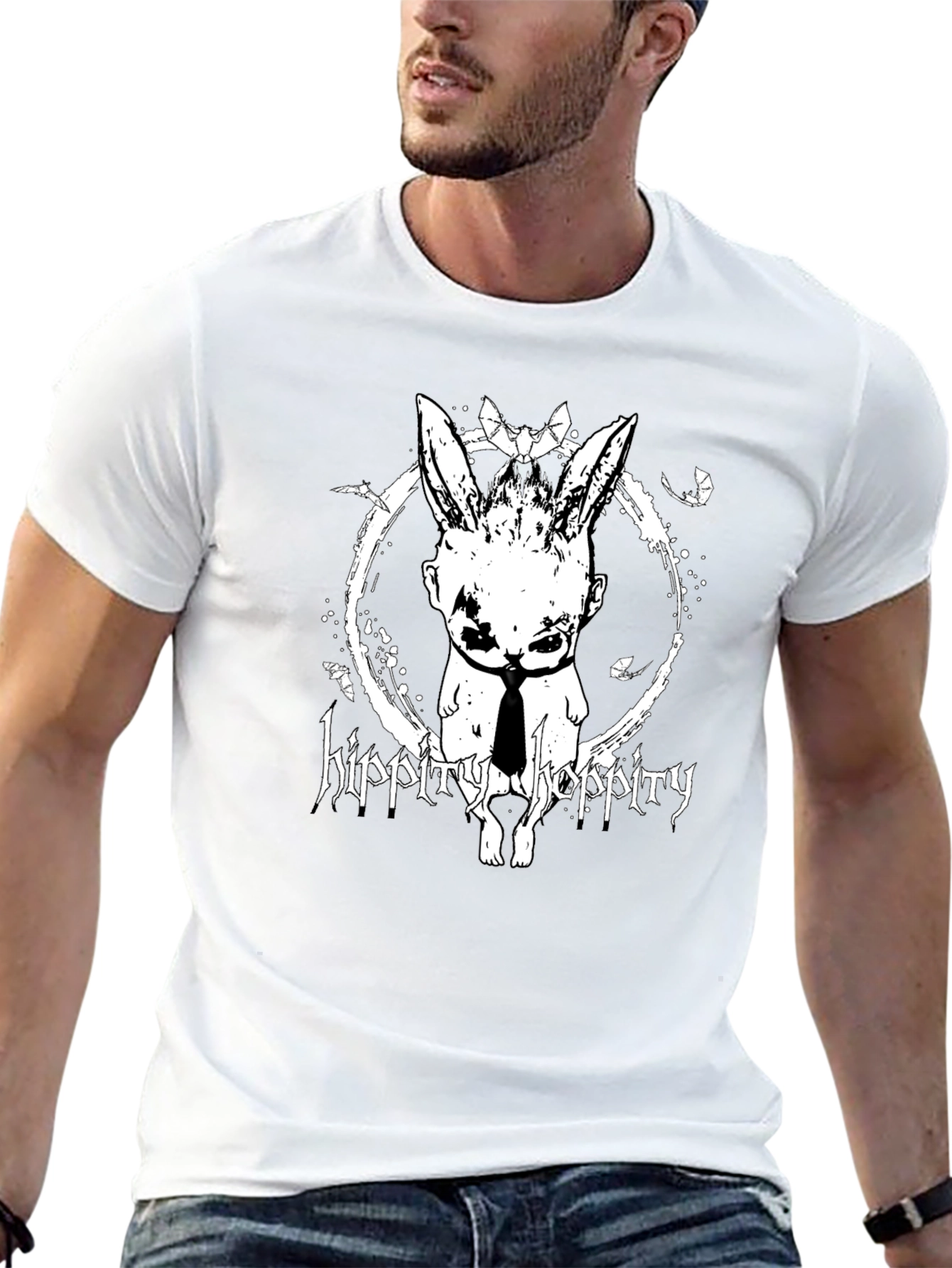 Creepy Bunny T-Shirt - Hippity Hoppity