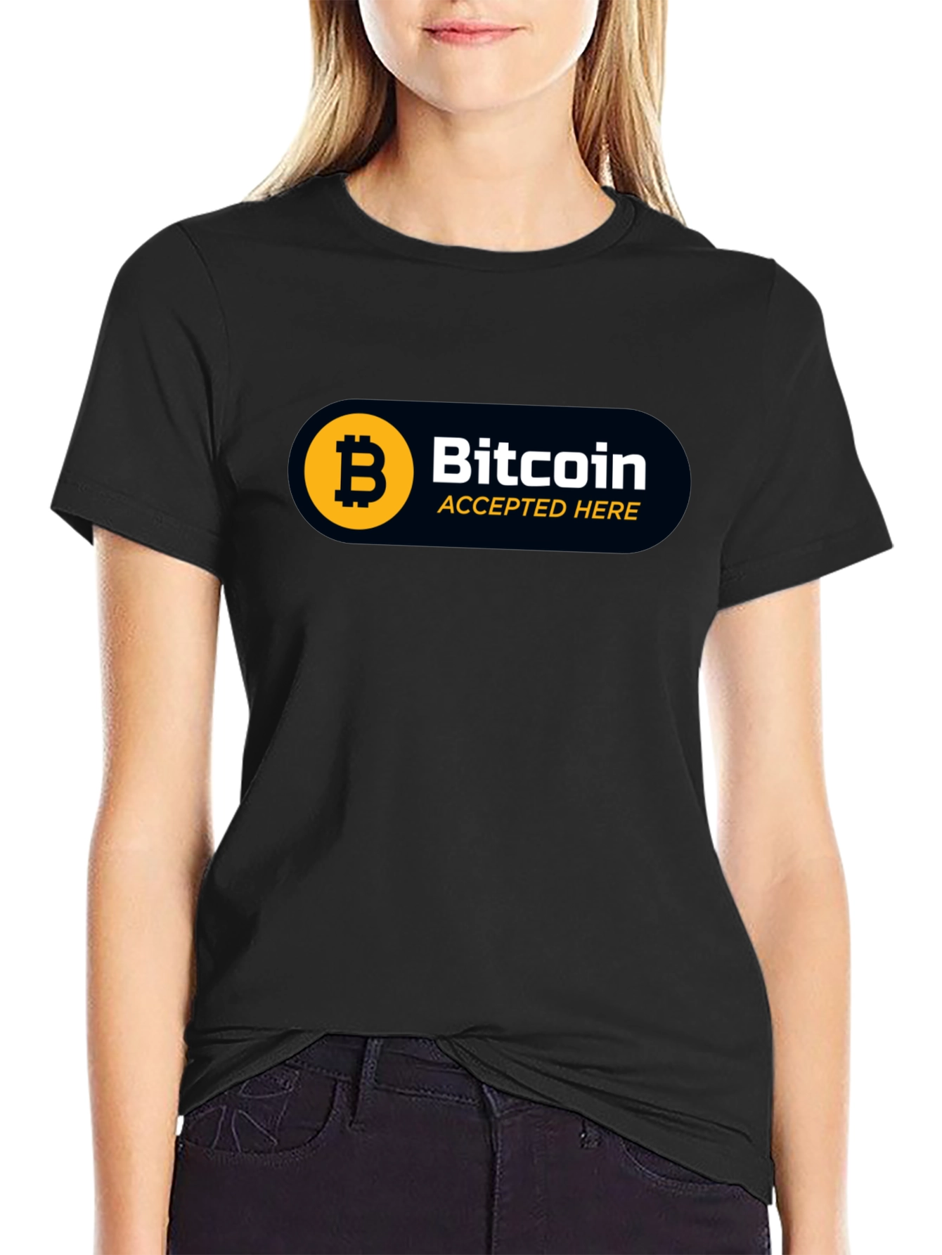 Bitcoin Accepted Here Graphic Tee