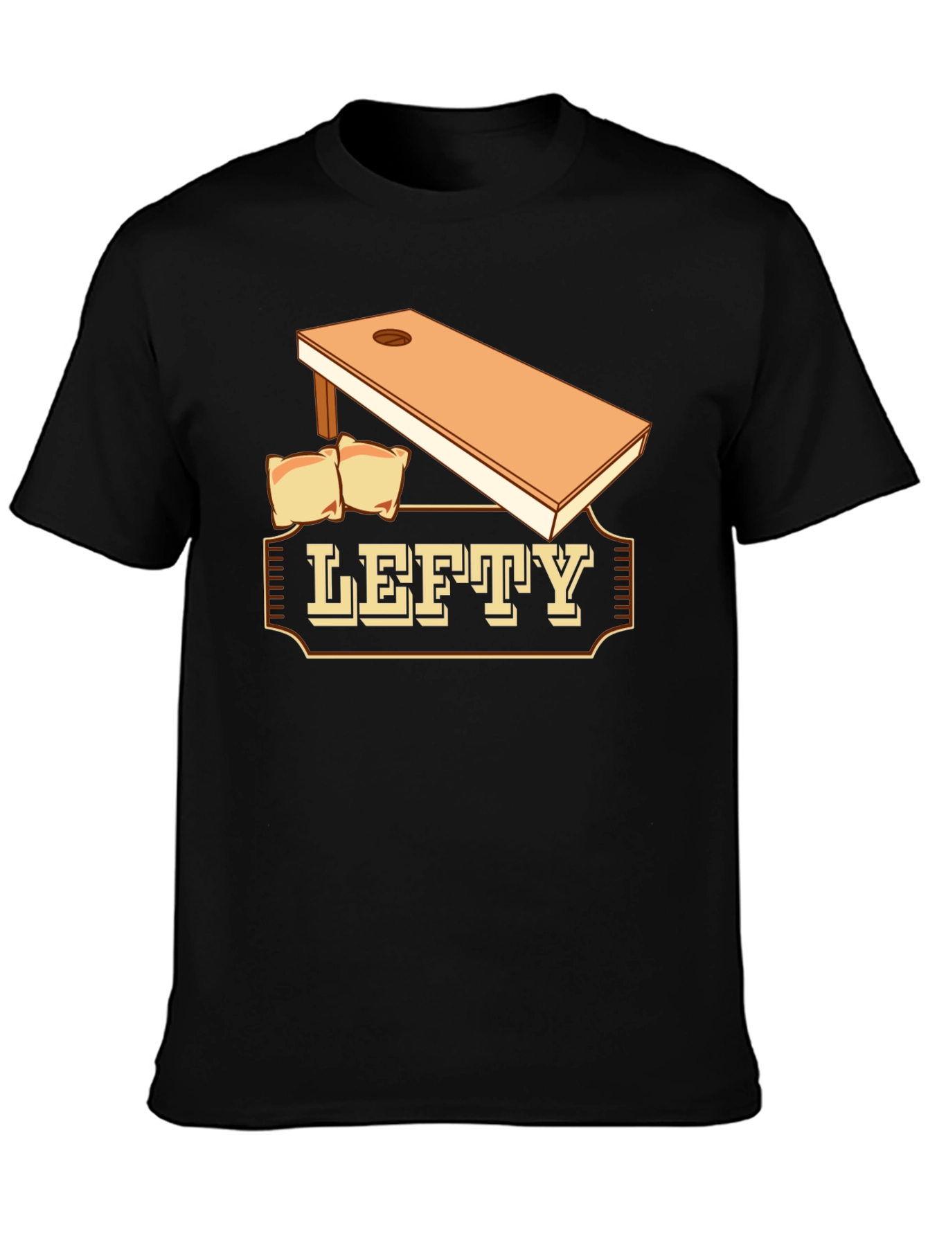 Lefty Cornhole T-Shirt: Tournament Ready!