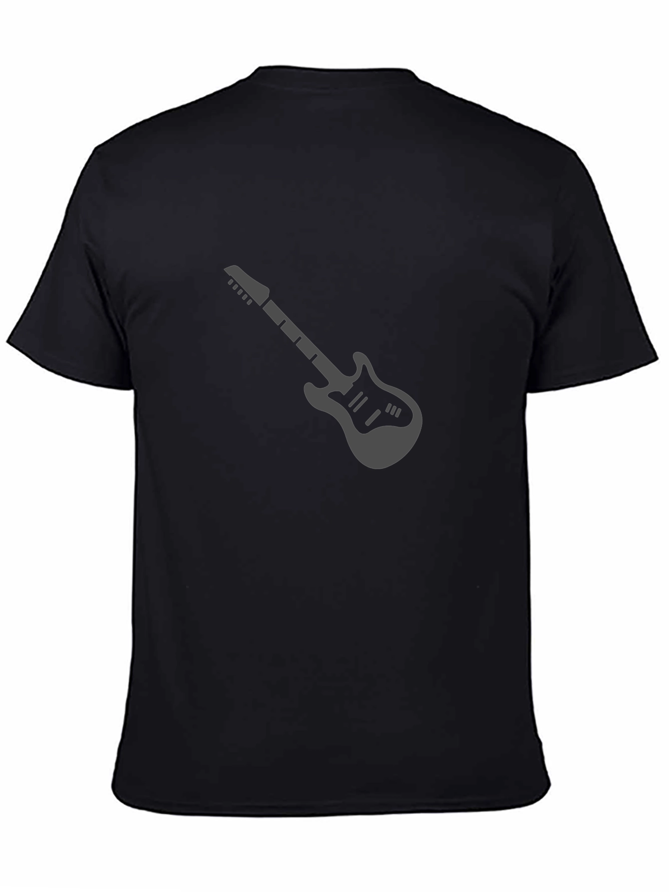 Guitar Graphic Tee - Mens Black T-Shirt