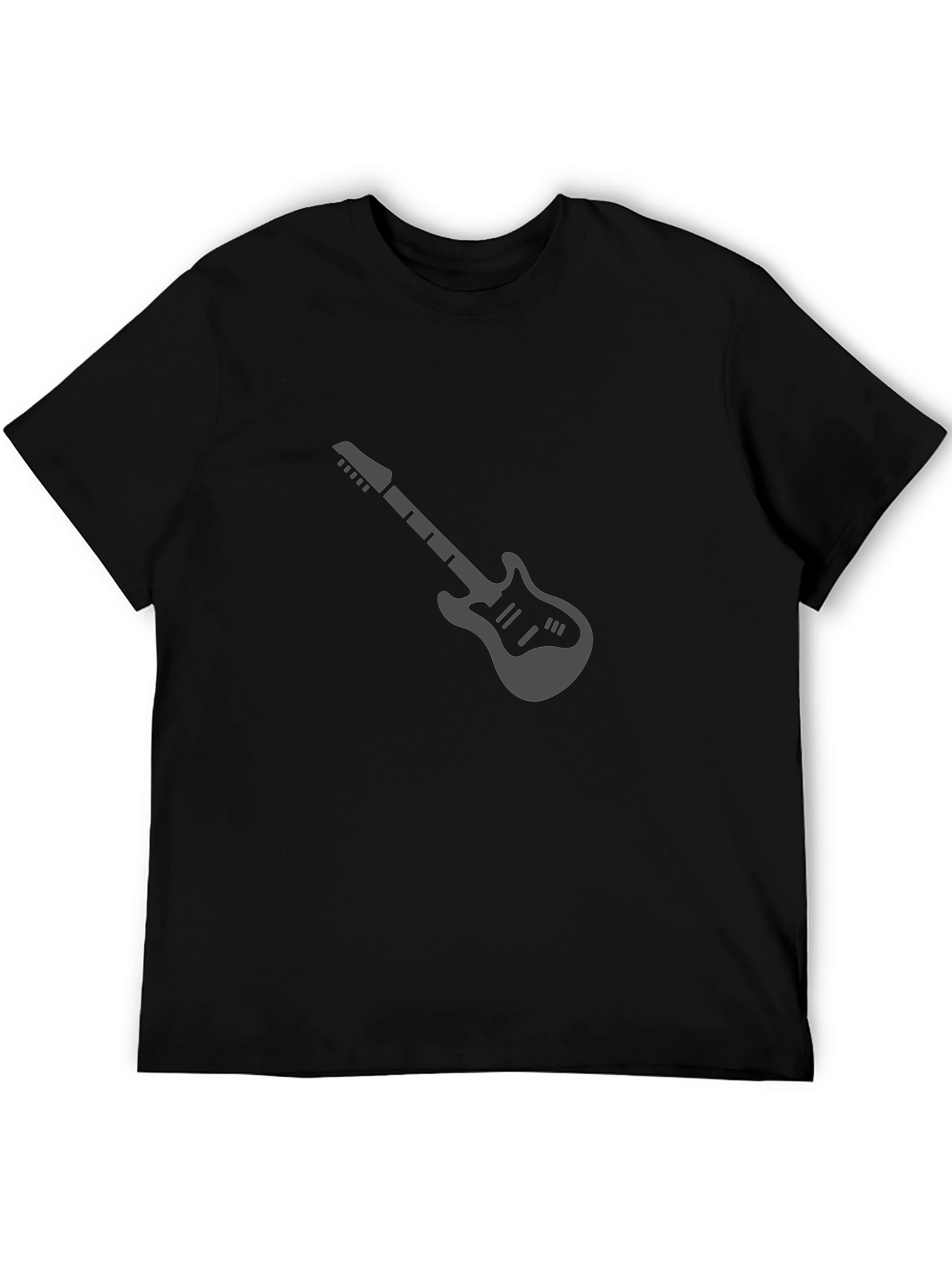 Guitar Graphic Tee - Mens Black T-Shirt