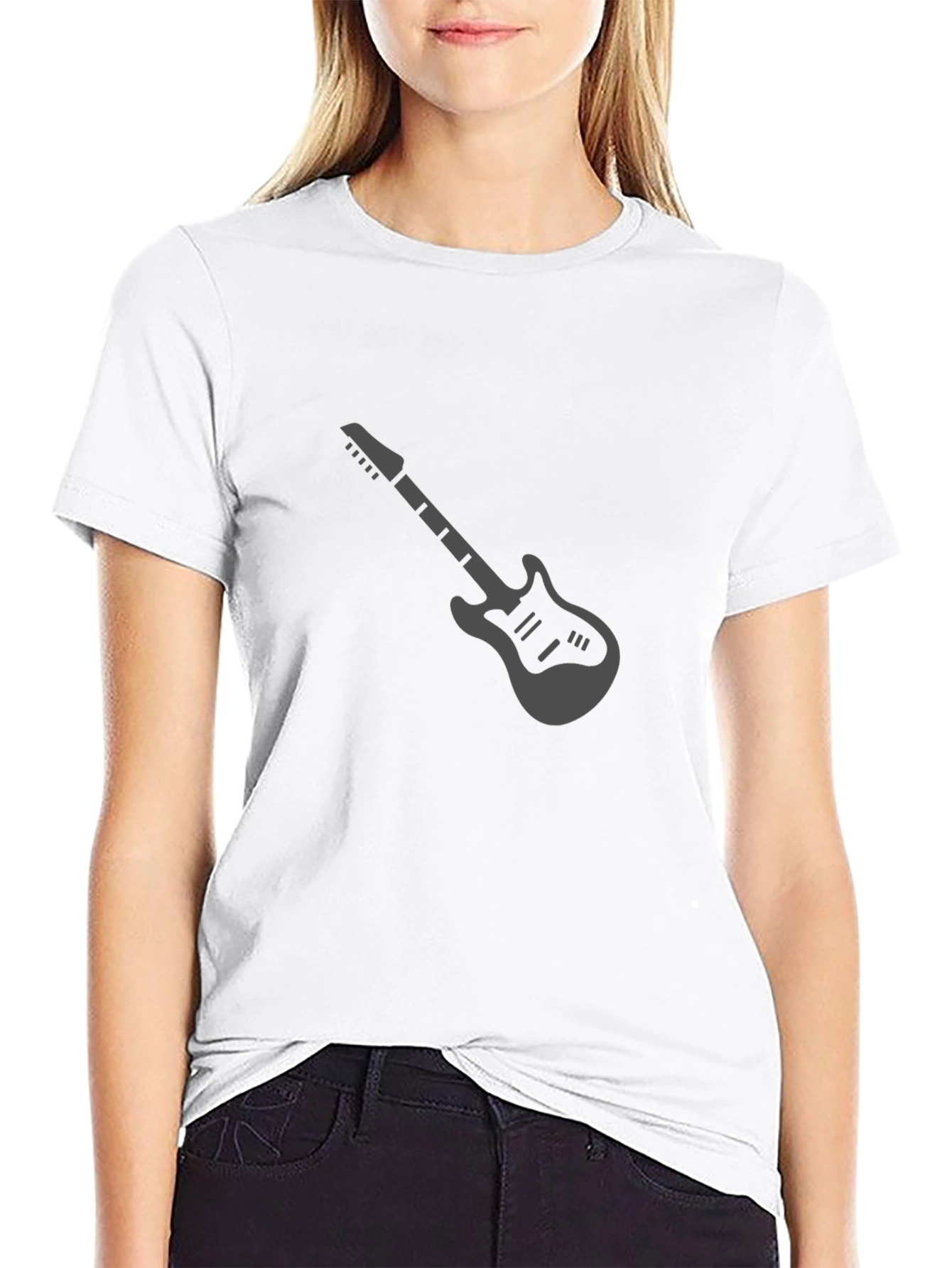 Guitar Graphic Tee - Mens Black T-Shirt