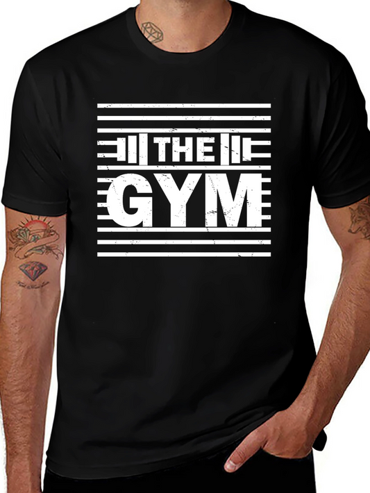 The Gym Black T-Shirt: Workout Motivation