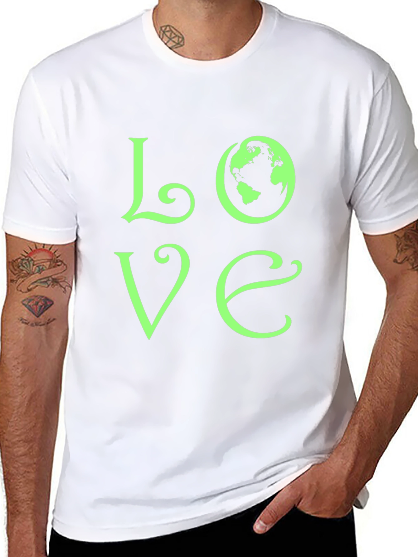 Love Earth T-Shirt - Eco-Friendly Graphic Tee