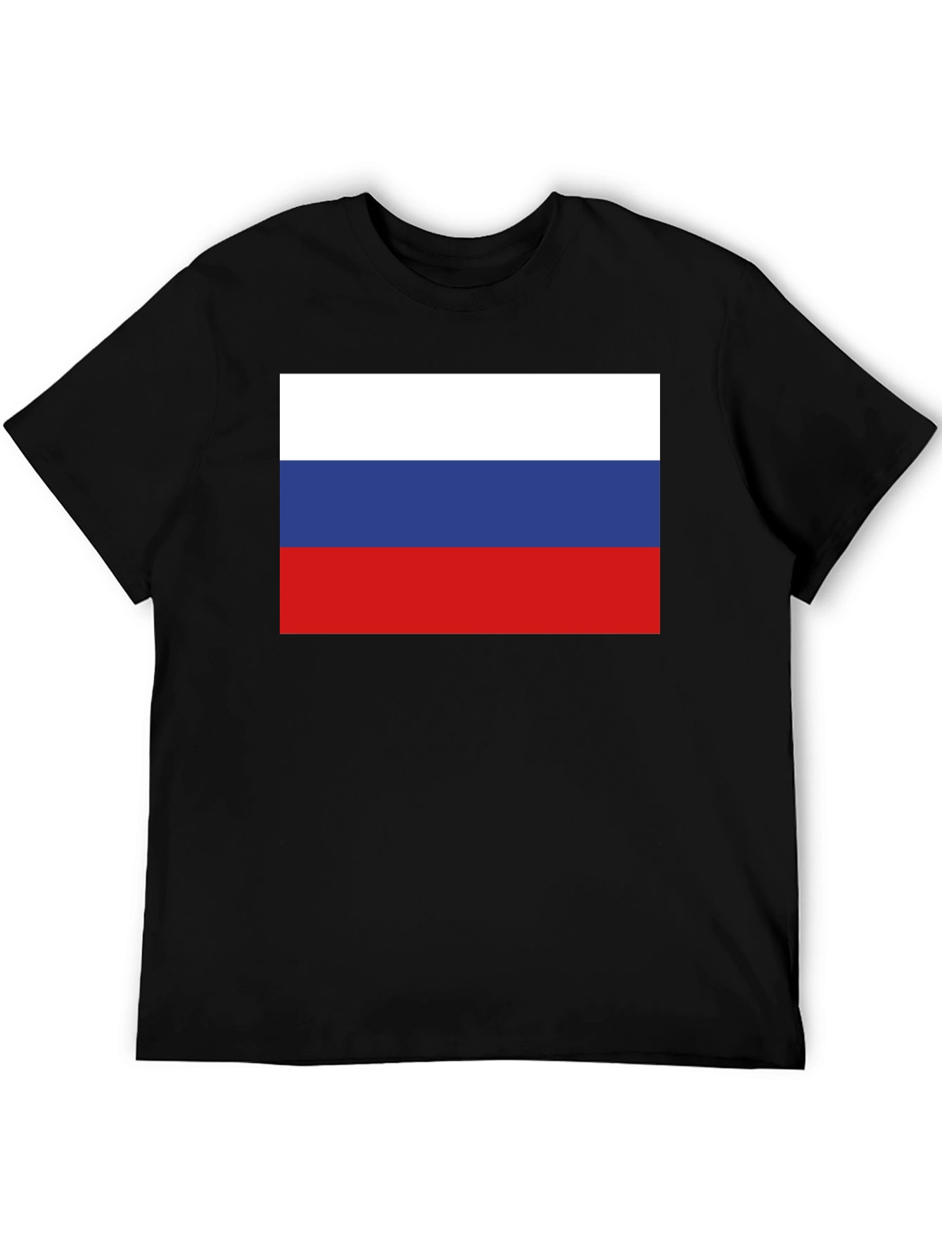 Russia Flag T-Shirt - Black