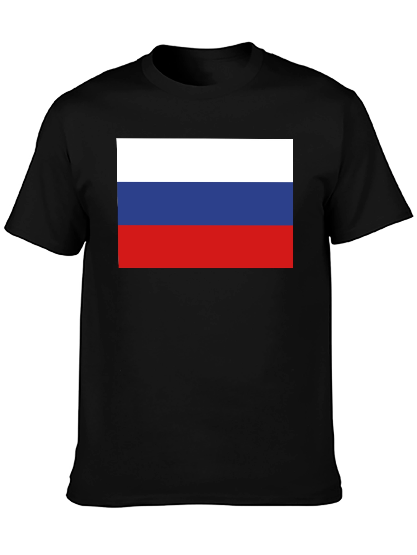 Russia Flag T-Shirt - Black