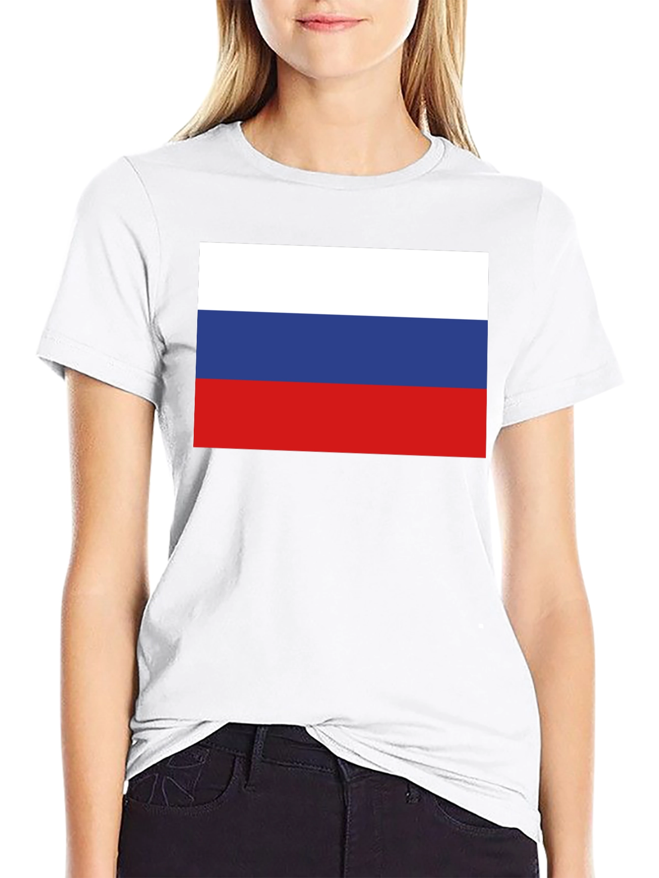Russia Flag T-Shirt - Black