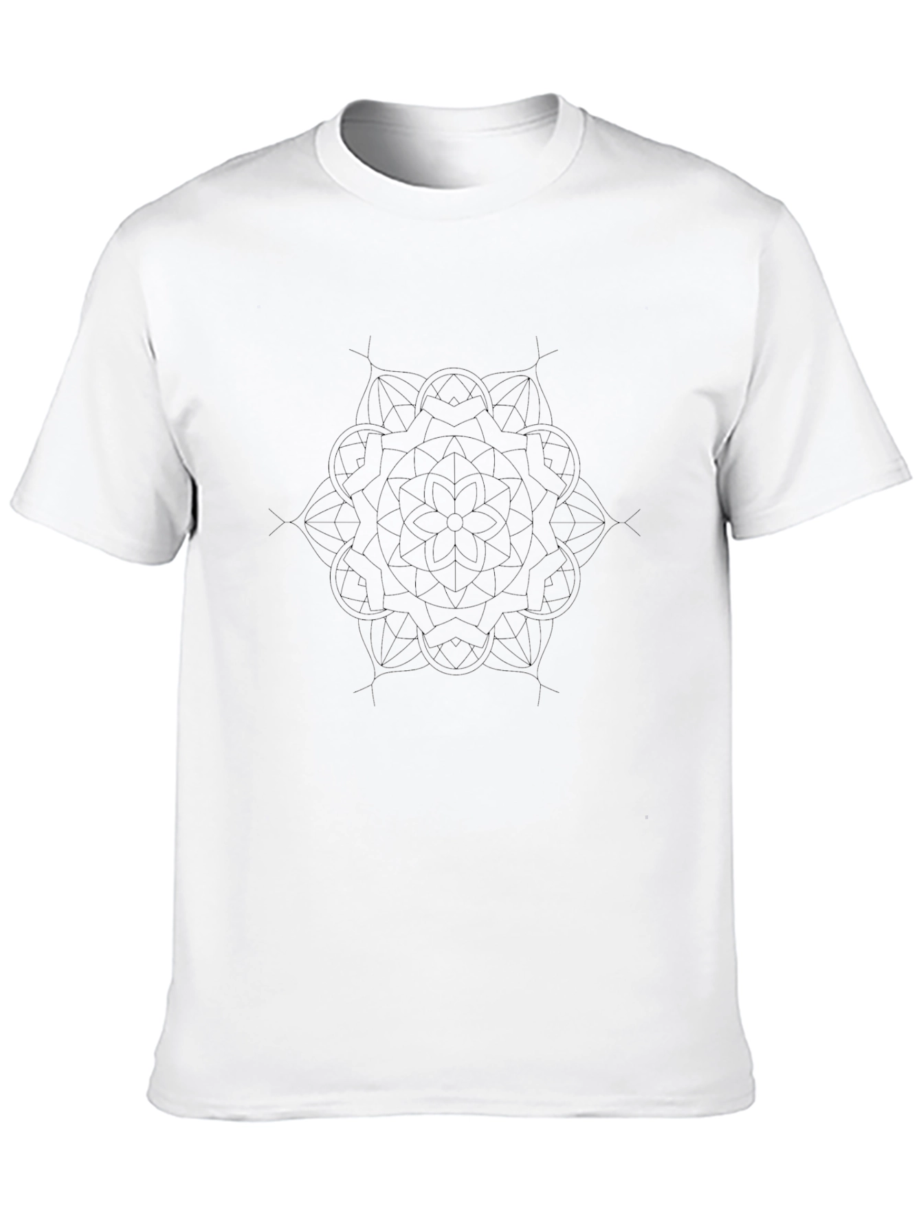 Black Mandala Graphic Tee - Stylish Comfort