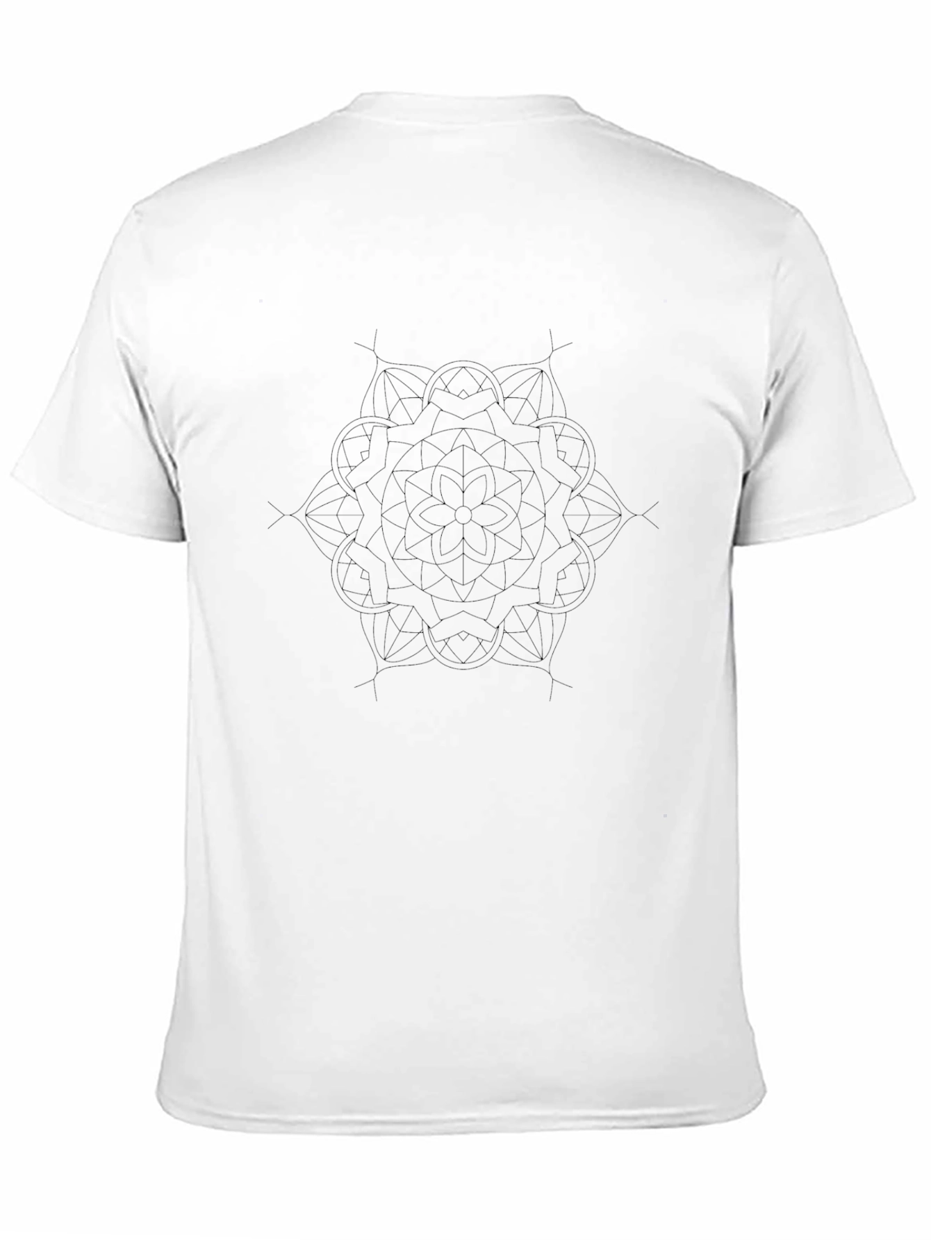 Black Mandala Graphic Tee - Stylish Comfort