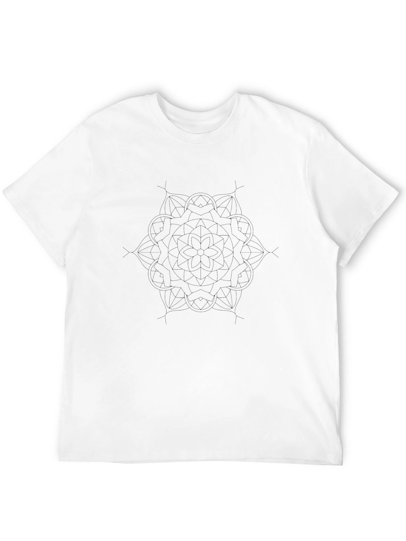 Black Mandala Graphic Tee - Stylish Comfort