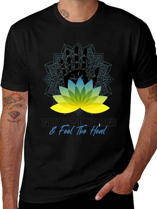 Understand The Hand & Feel The Heal Black T-Shirt