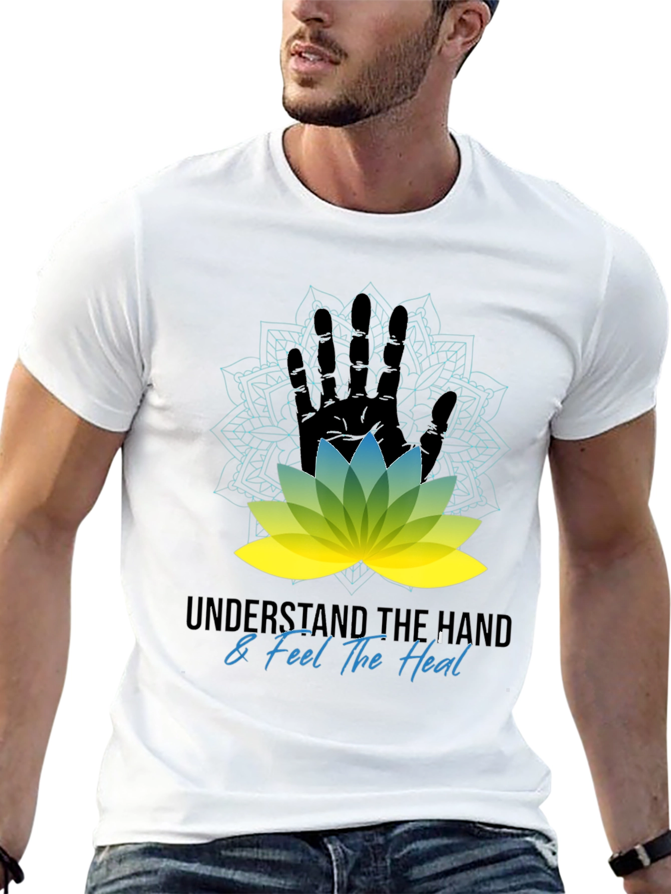 Understand The Hand & Feel The Heal Black T-Shirt