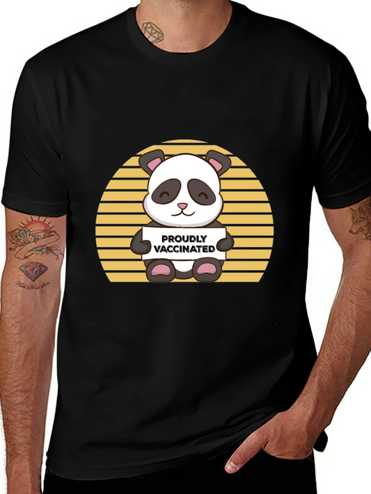 Vaccinated Panda Graphic Tee