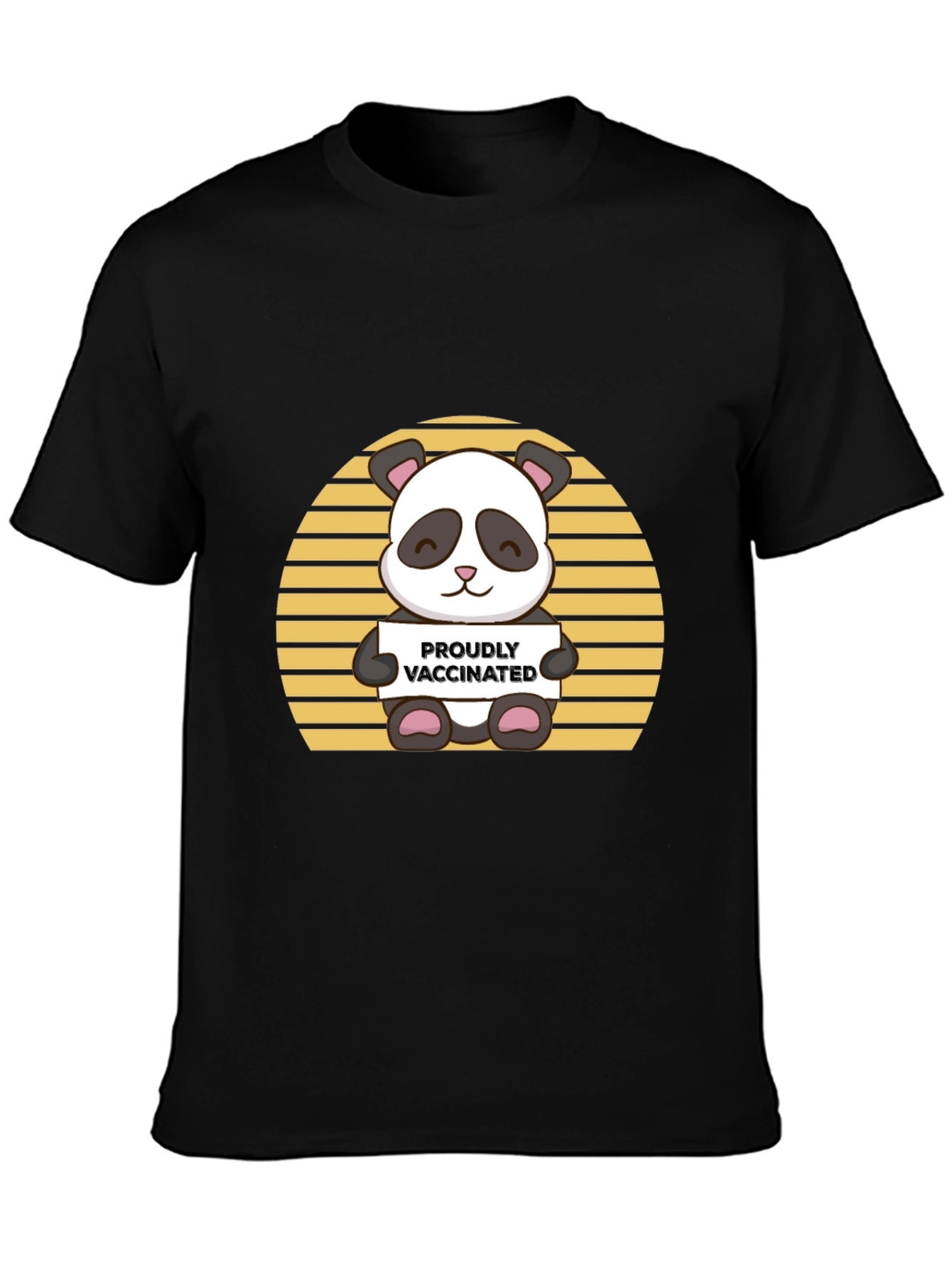 Vaccinated Panda Graphic Tee