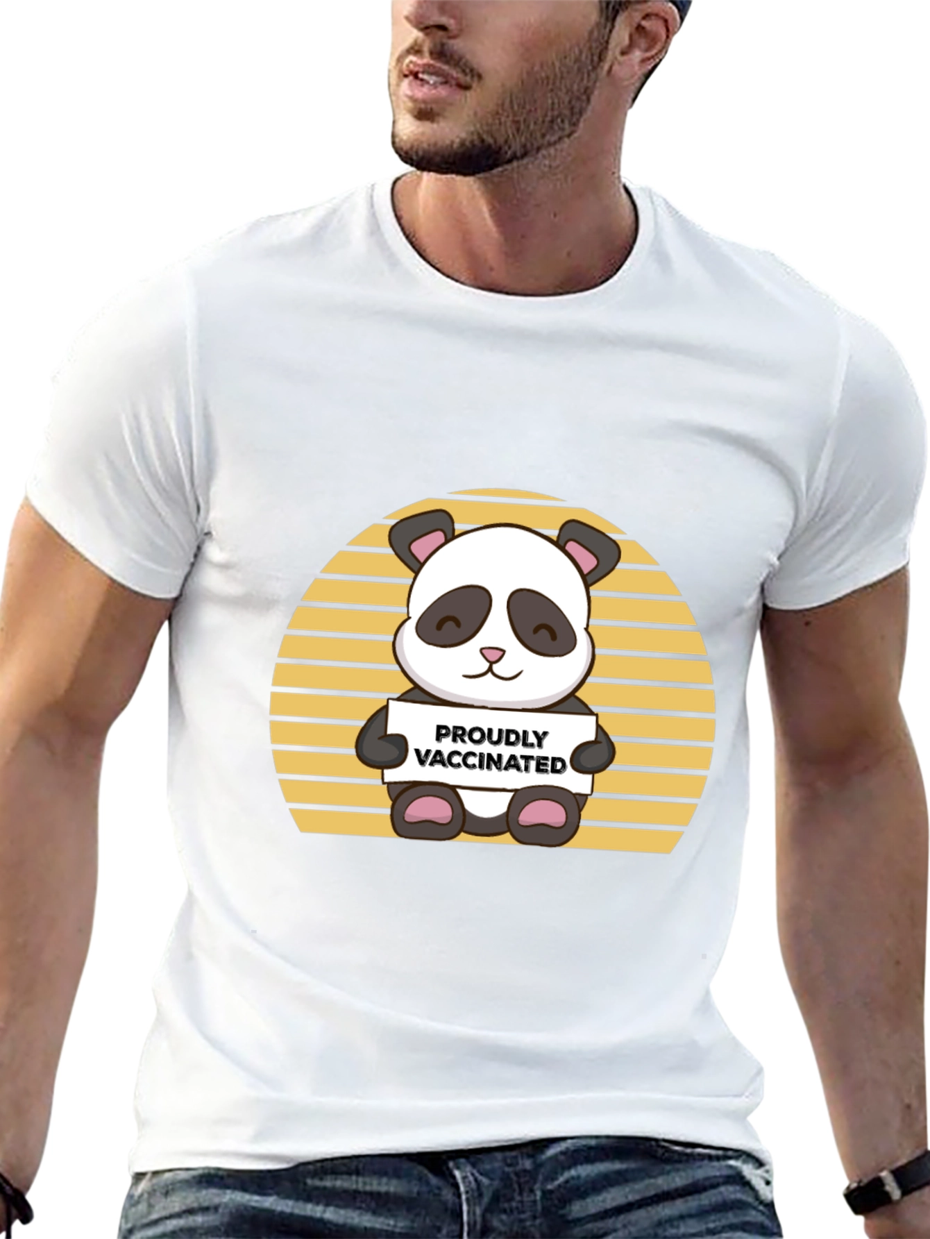 Vaccinated Panda Graphic Tee