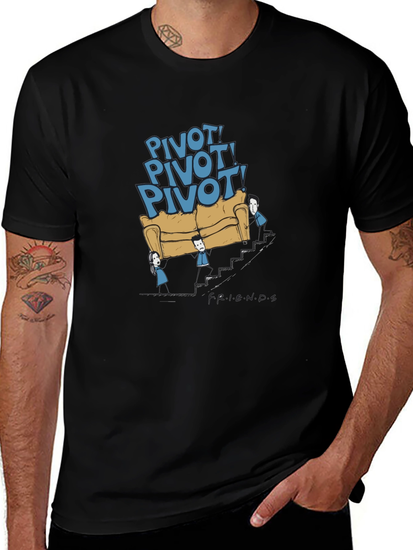 Friends TV Show Pivot Graphic Tee