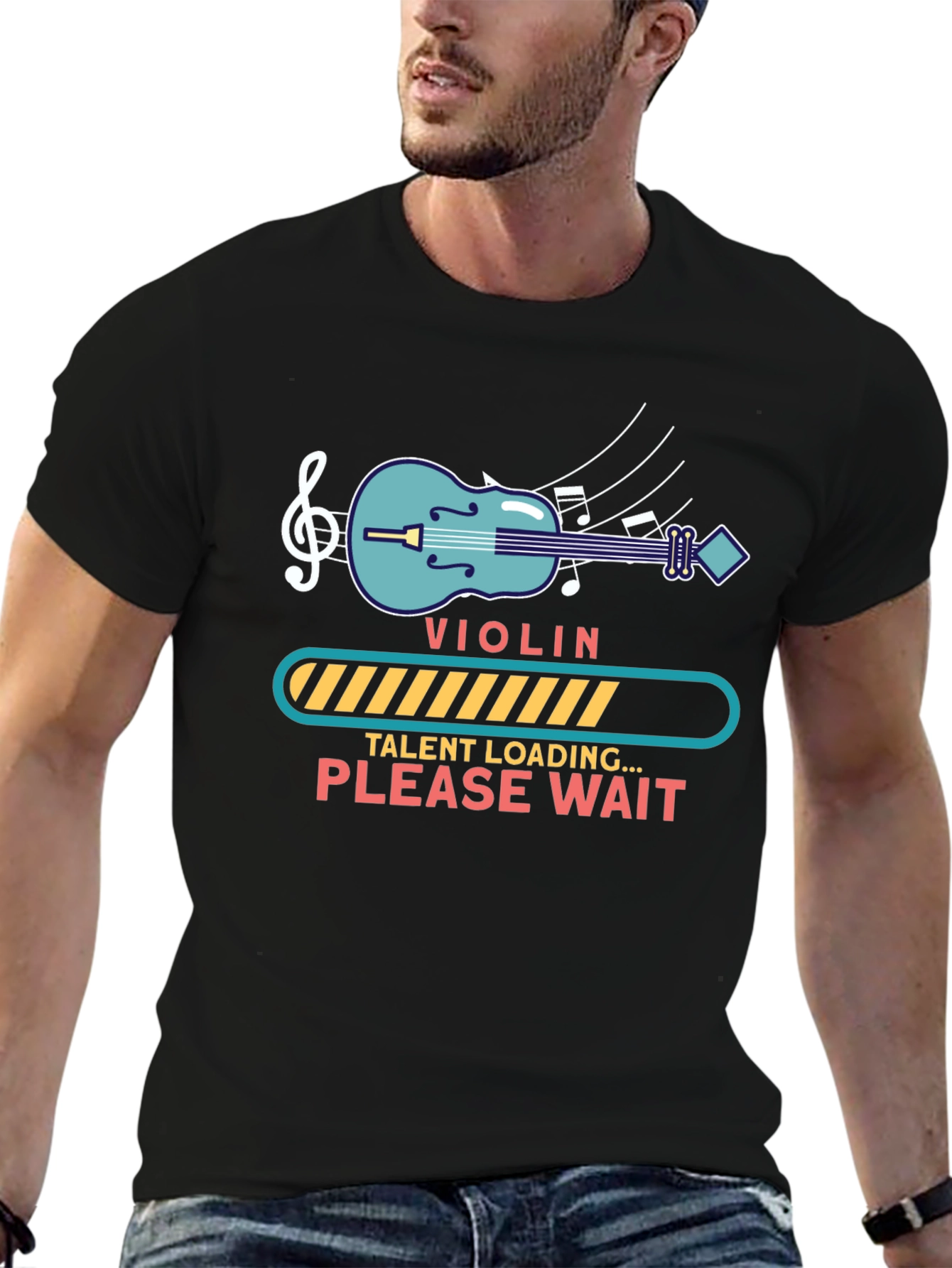 Violin Talent Loading Graphic T-Shirt - Musician Gift
