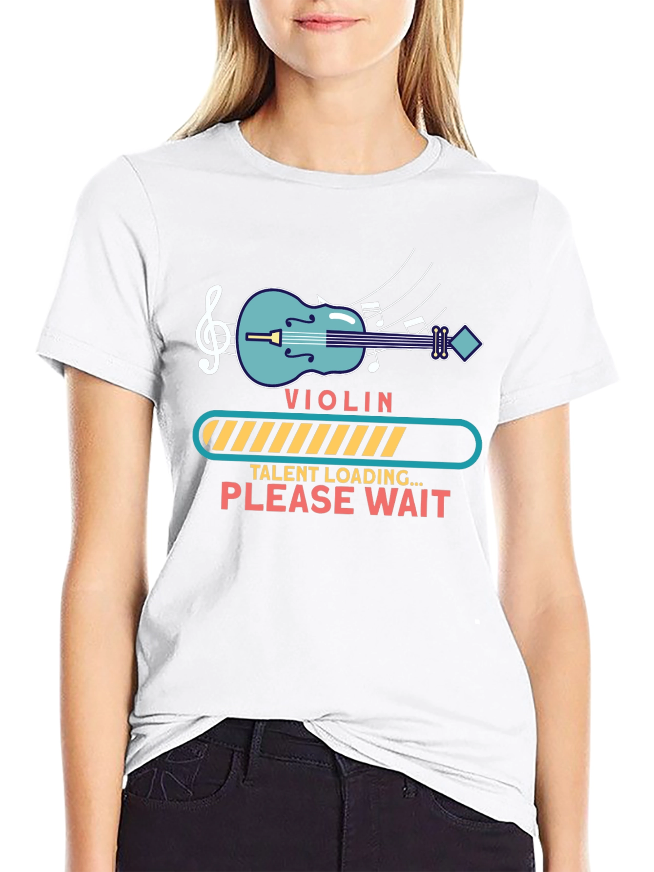 Violin Talent Loading Graphic T-Shirt - Musician Gift