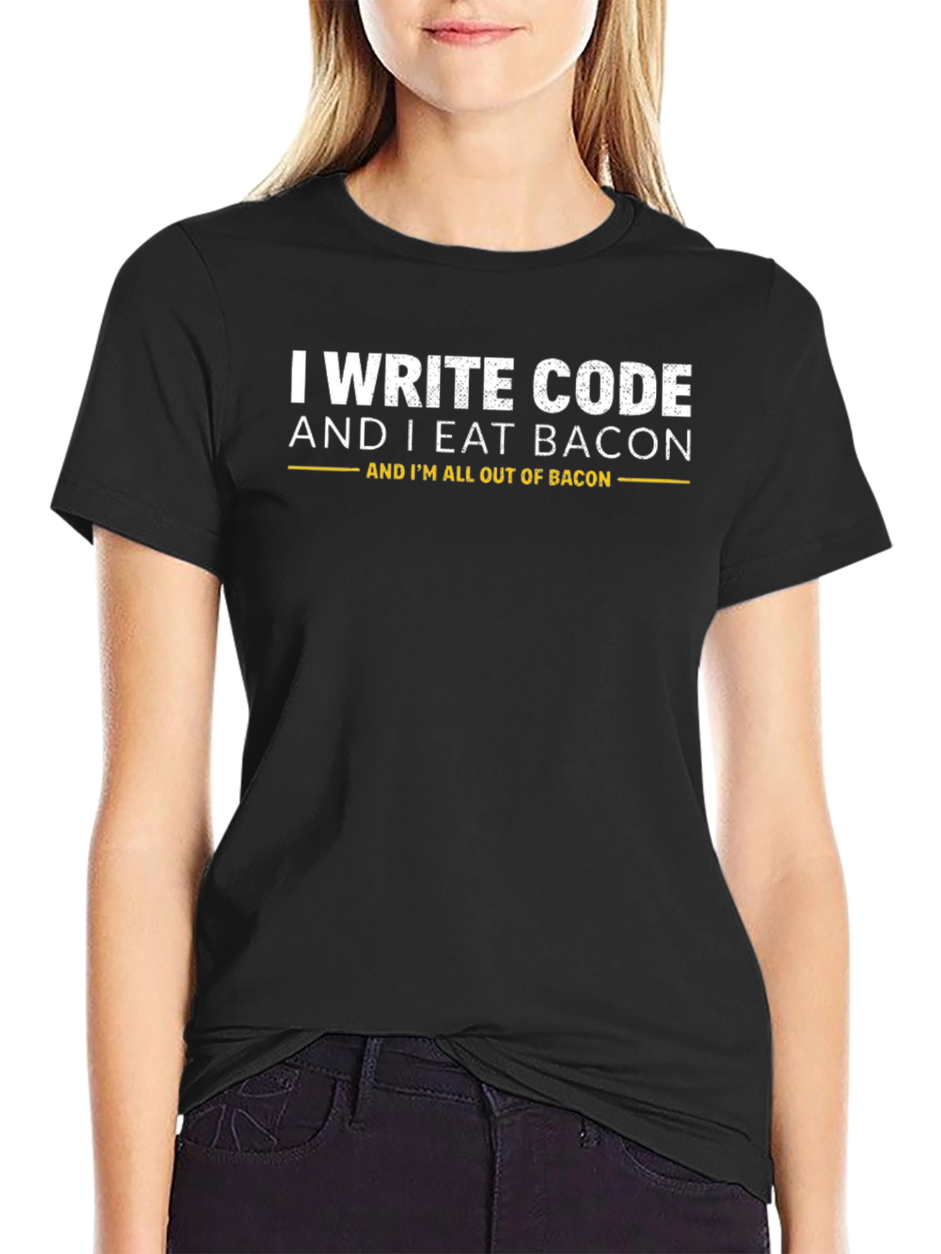 I Write Code and I Eat Bacon T-Shirt