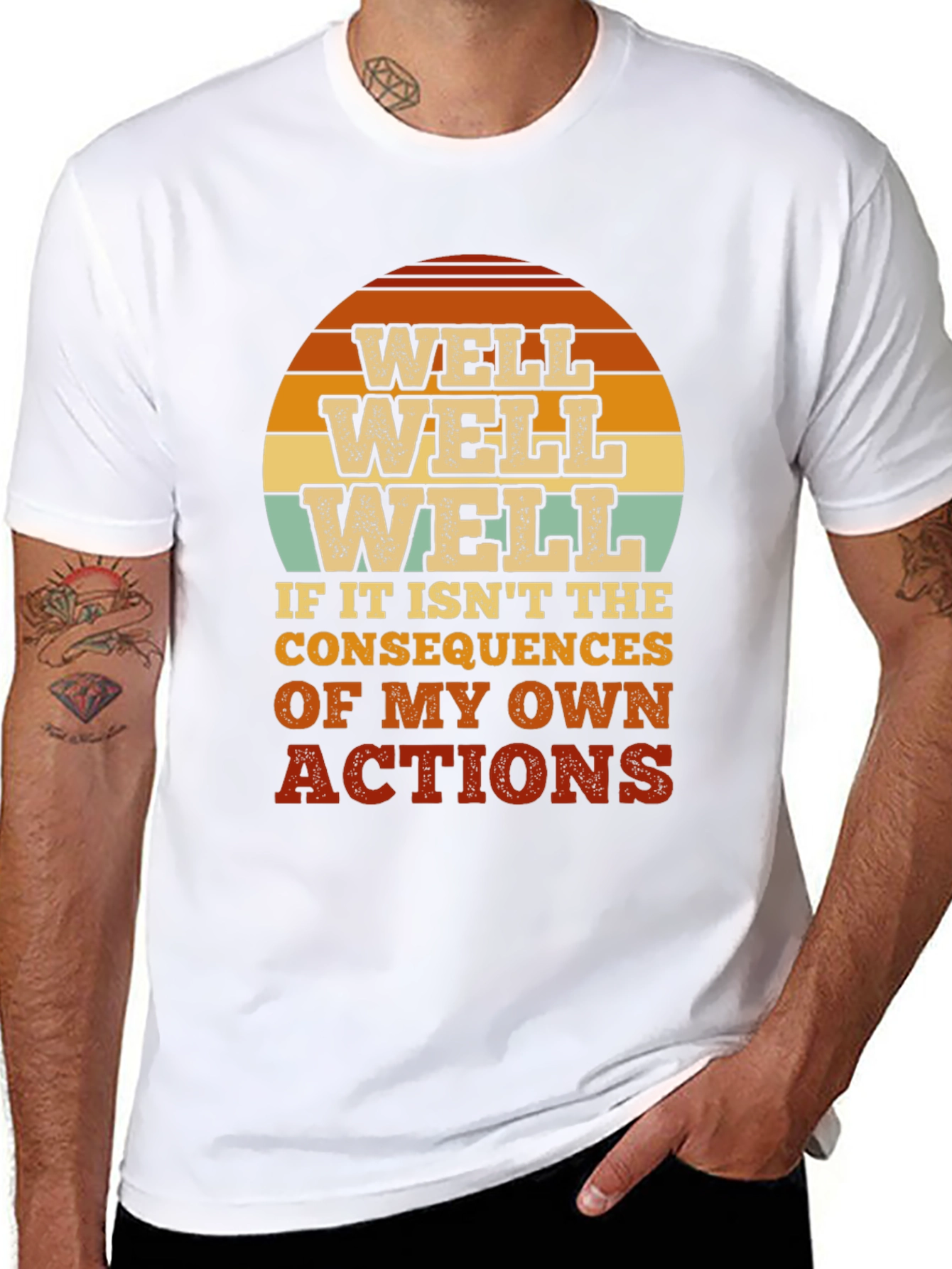 Well Well Well Mens Graphic T-Shirt - Consequences Tee