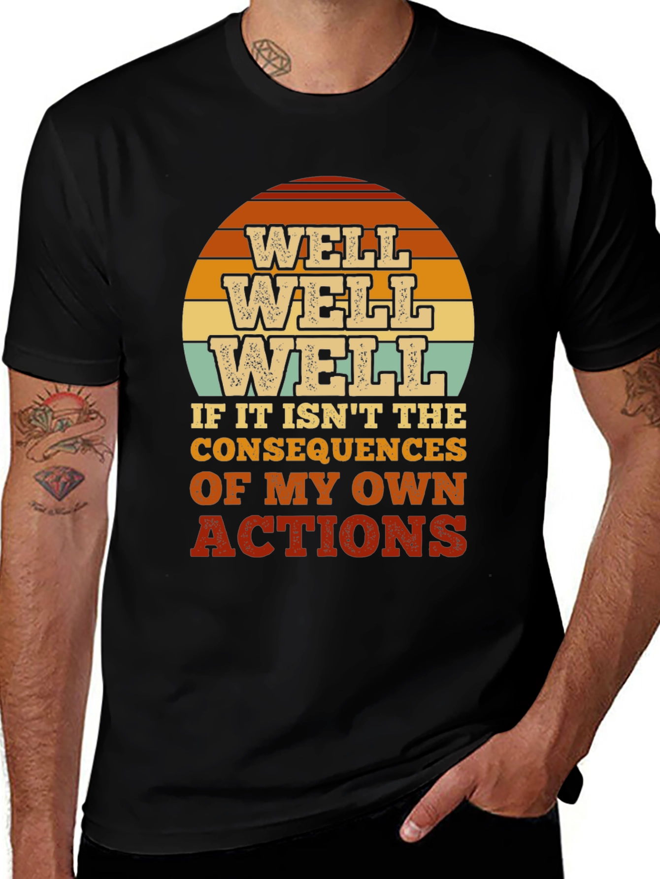 Well Well Well Mens Graphic T-Shirt - Consequences Tee