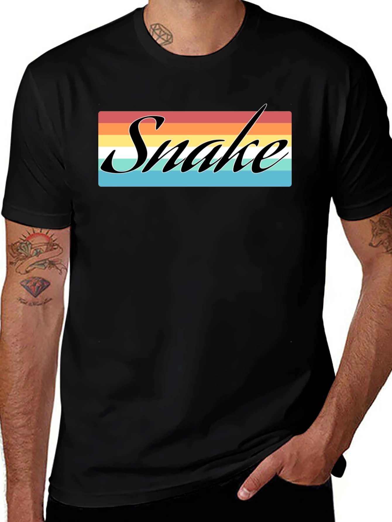 Retro Snake T-Shirt - Classic Design