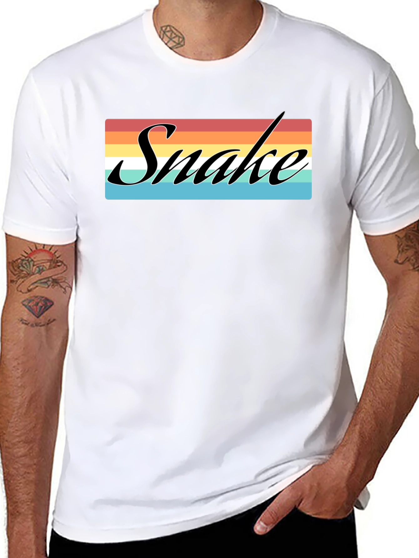 Retro Snake T-Shirt - Classic Design