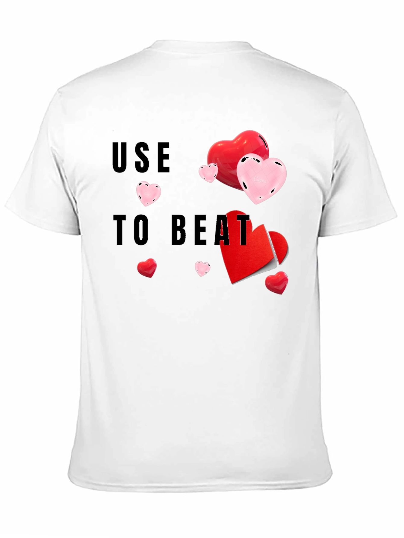 Use To Beat Graphic Heart T-Shirt