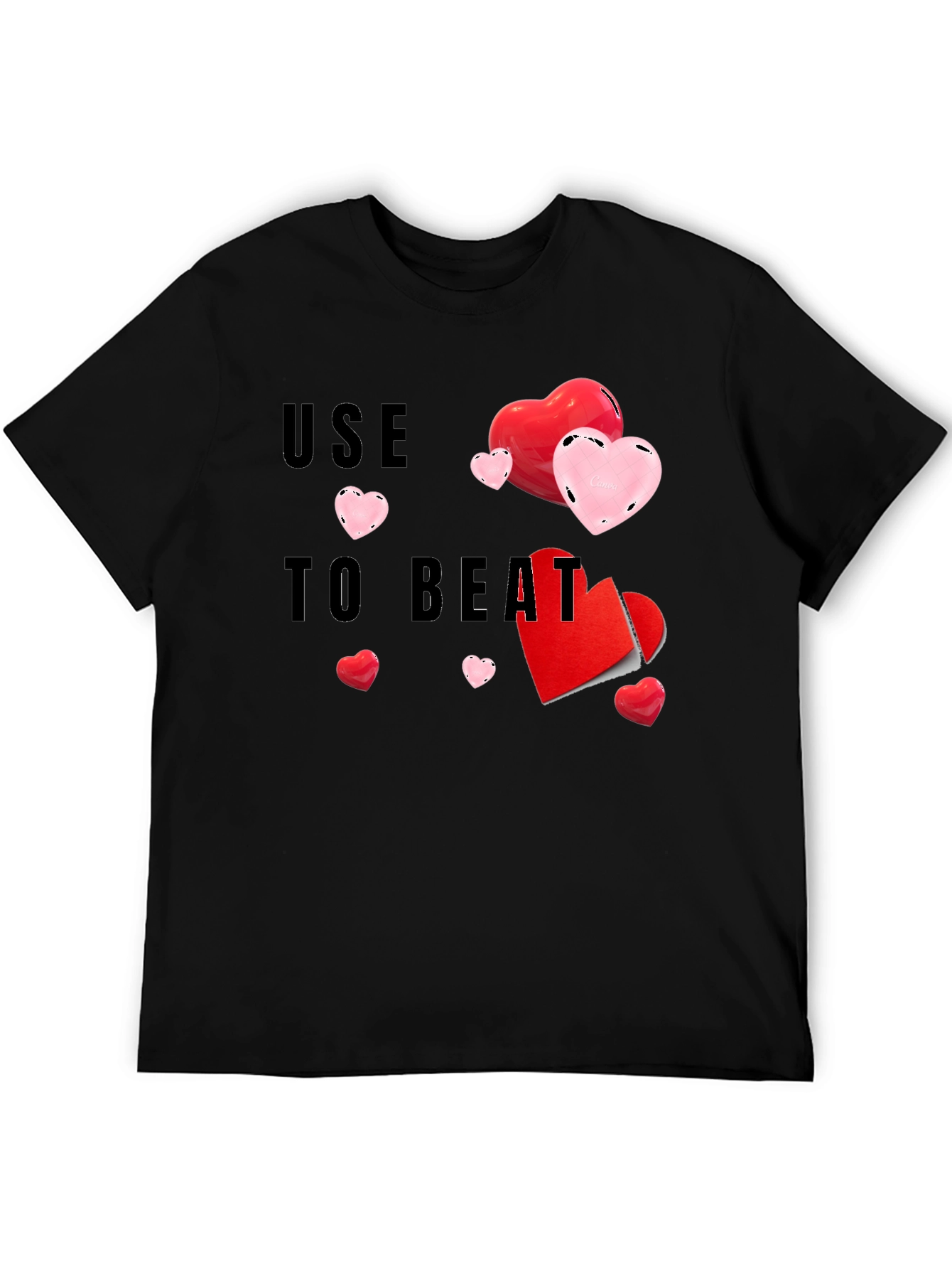 Use To Beat Graphic Heart T-Shirt