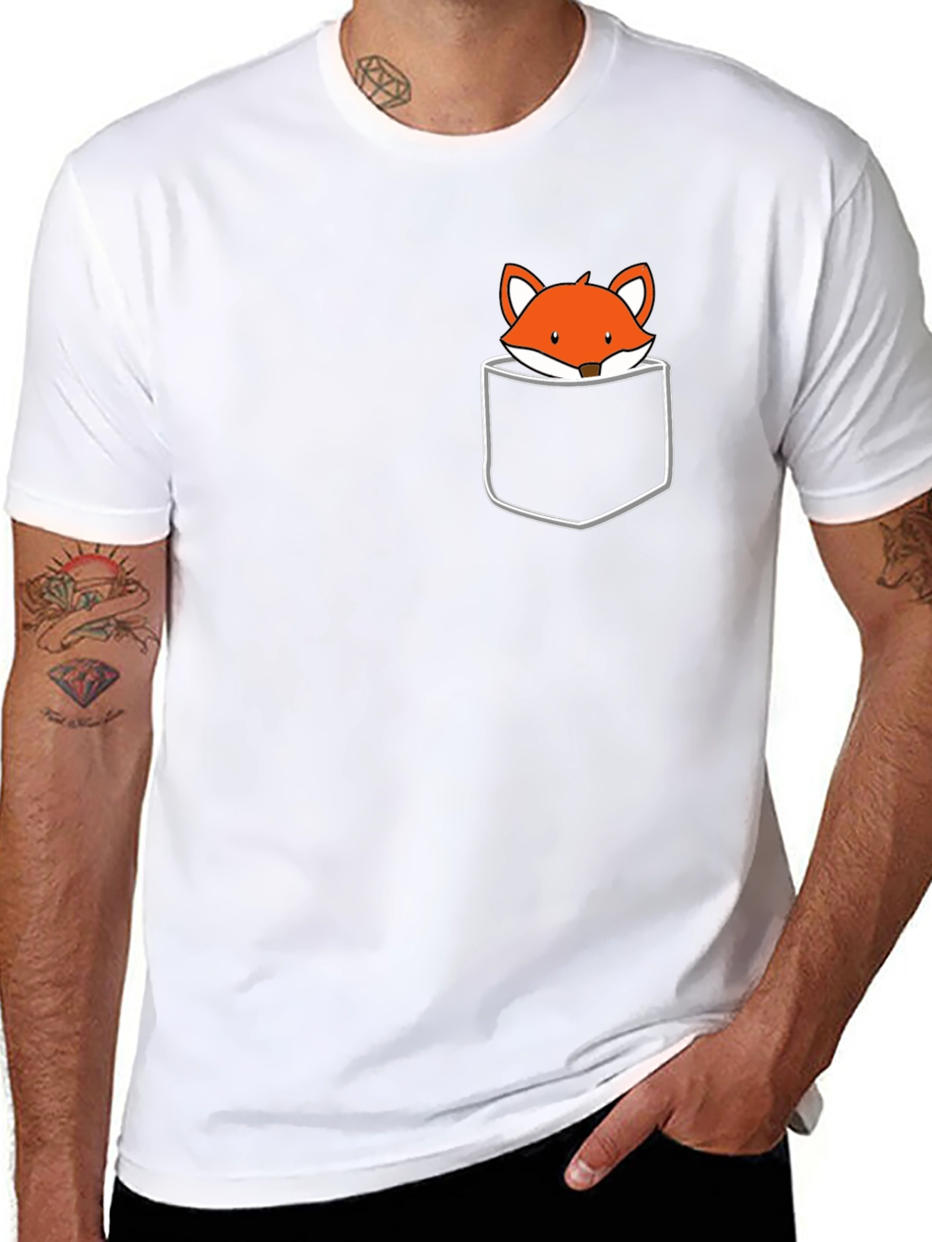 Fox Pocket T-Shirt - Cute & Casual Style