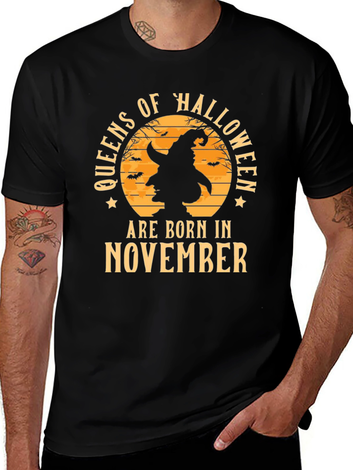 Queens of Halloween Born in November T-Shirt