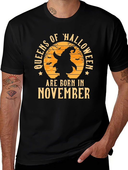Queens of Halloween Born in November T-Shirt