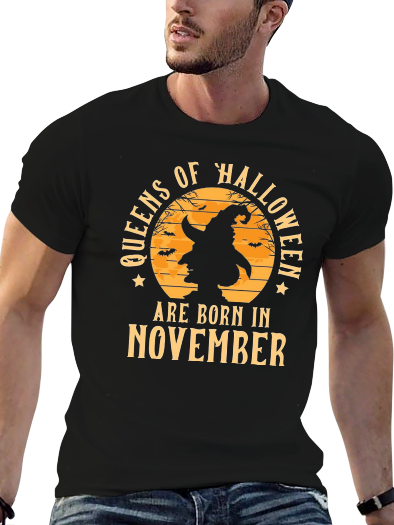 Queens of Halloween Born in November T-Shirt