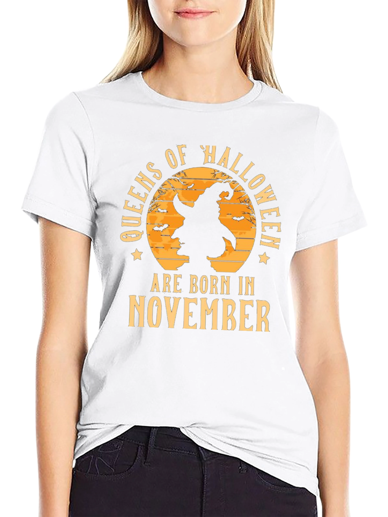Queens of Halloween Born in November T-Shirt