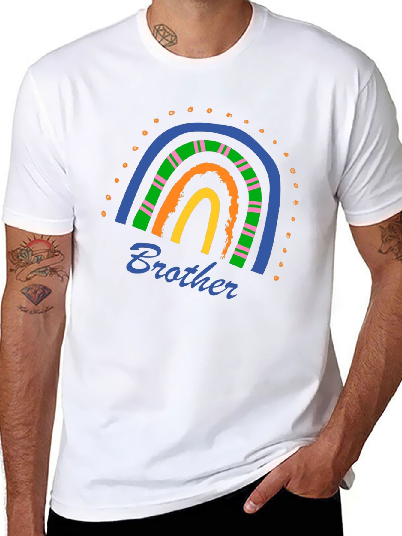 Brother Rainbow Graphic Tee - Unisex