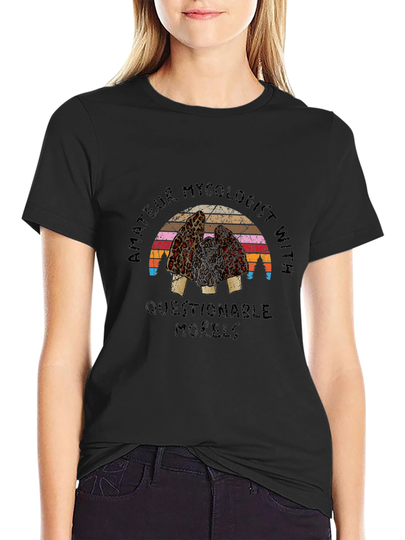 Amateur Mycologist Morel Mushroom Graphic Tee