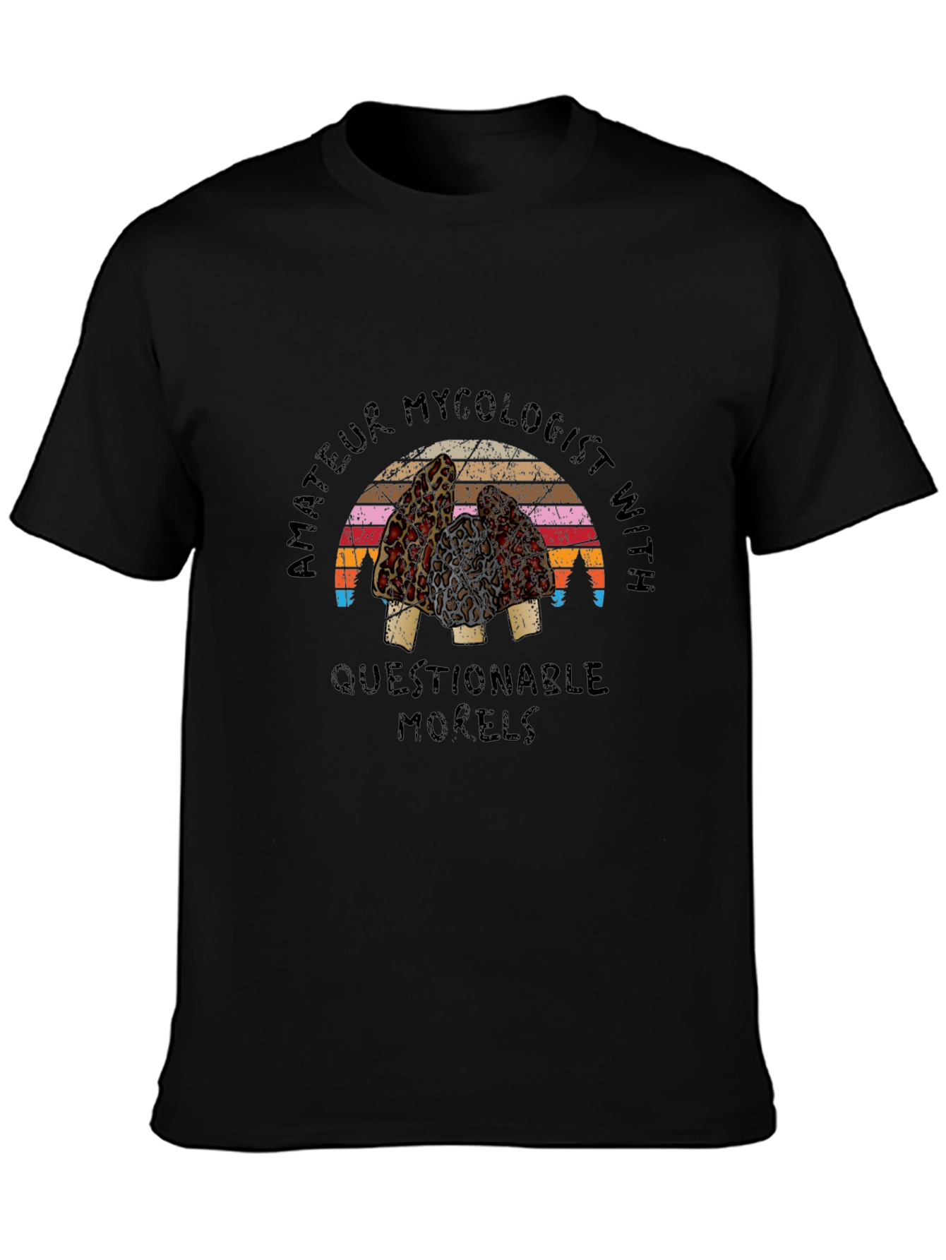 Amateur Mycologist Morel Mushroom Graphic Tee